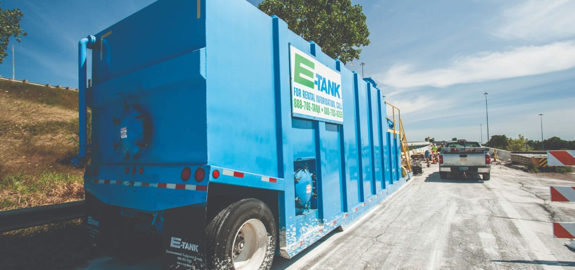 E-Tank truck close-up