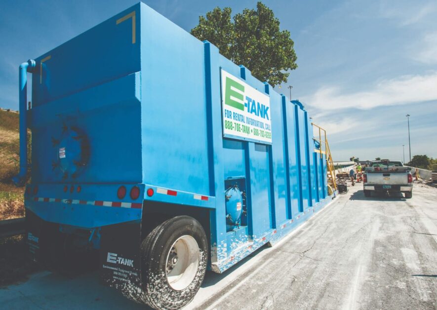 E-Tank truck close-up