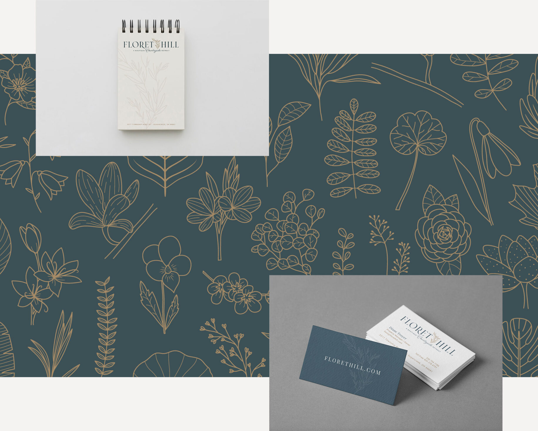 Floret Hill Notepad and Business Card