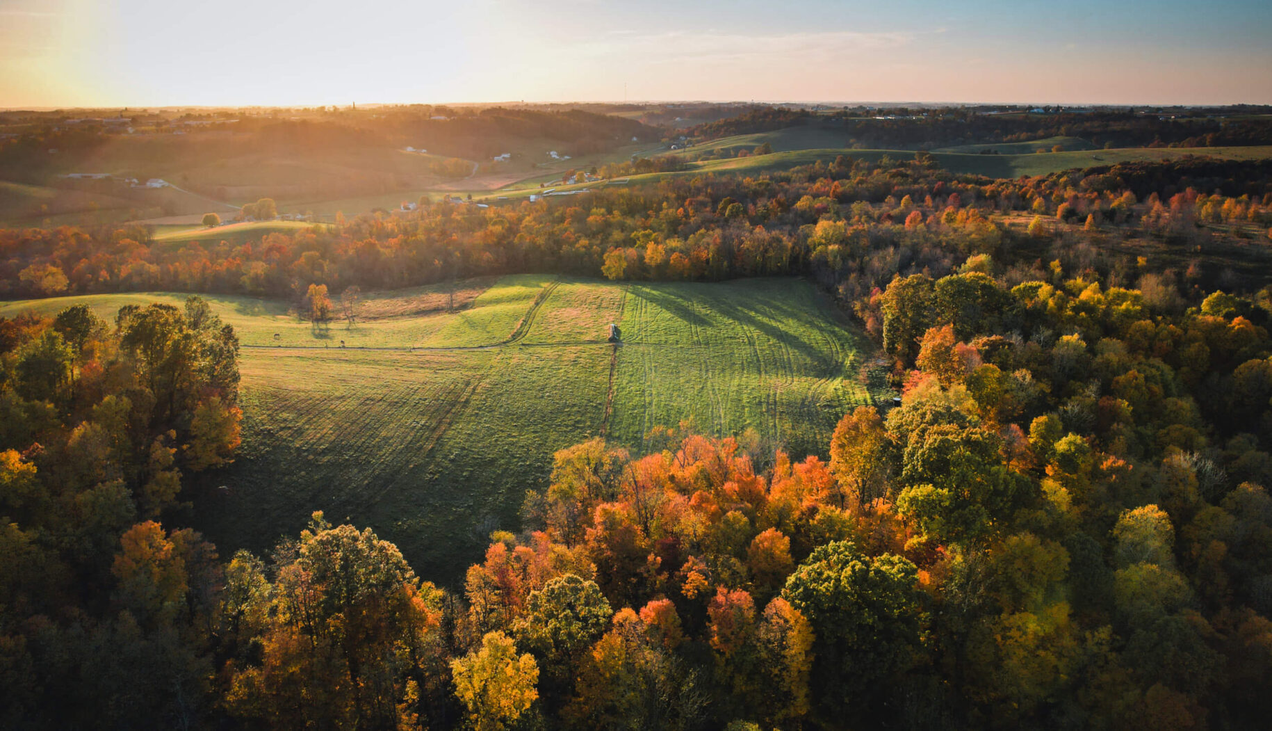 Amish Country aerial photo