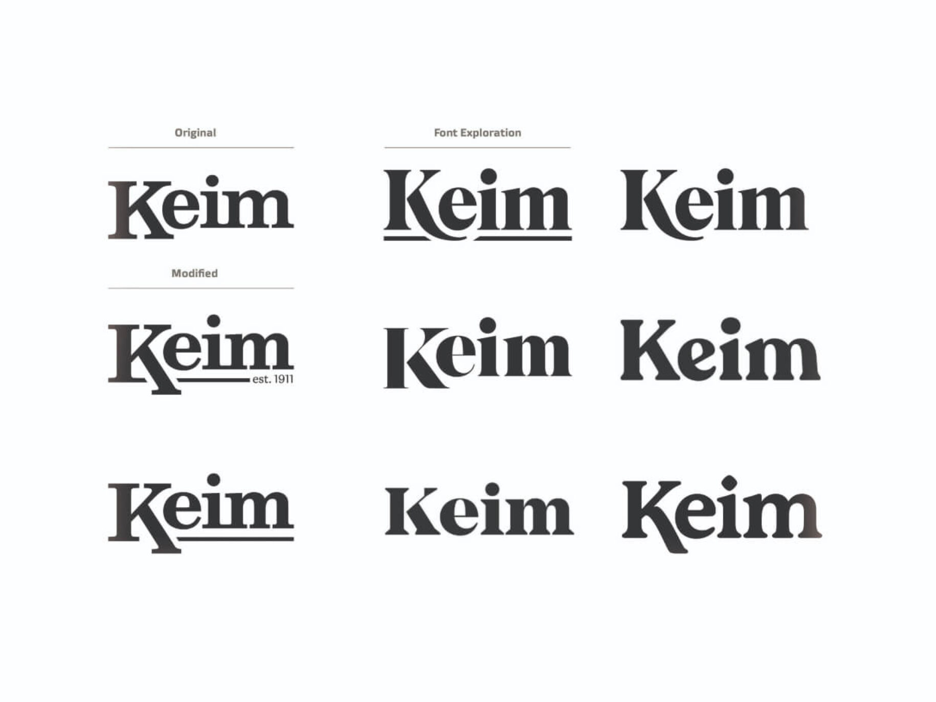 Keim logo concepts