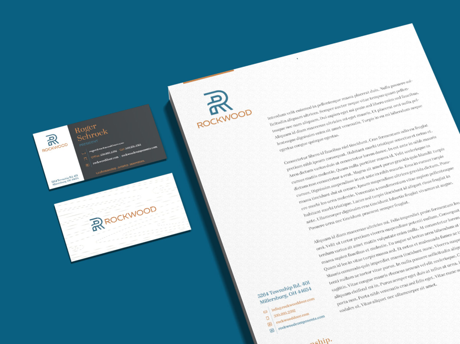 Letterhead and business card