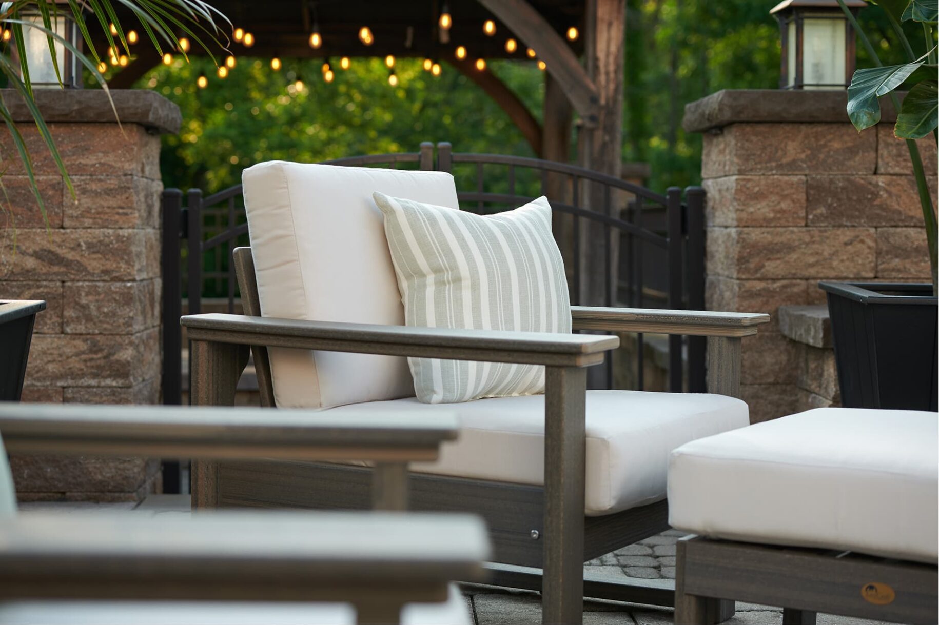 LuxCraft deep seating, chair on patio