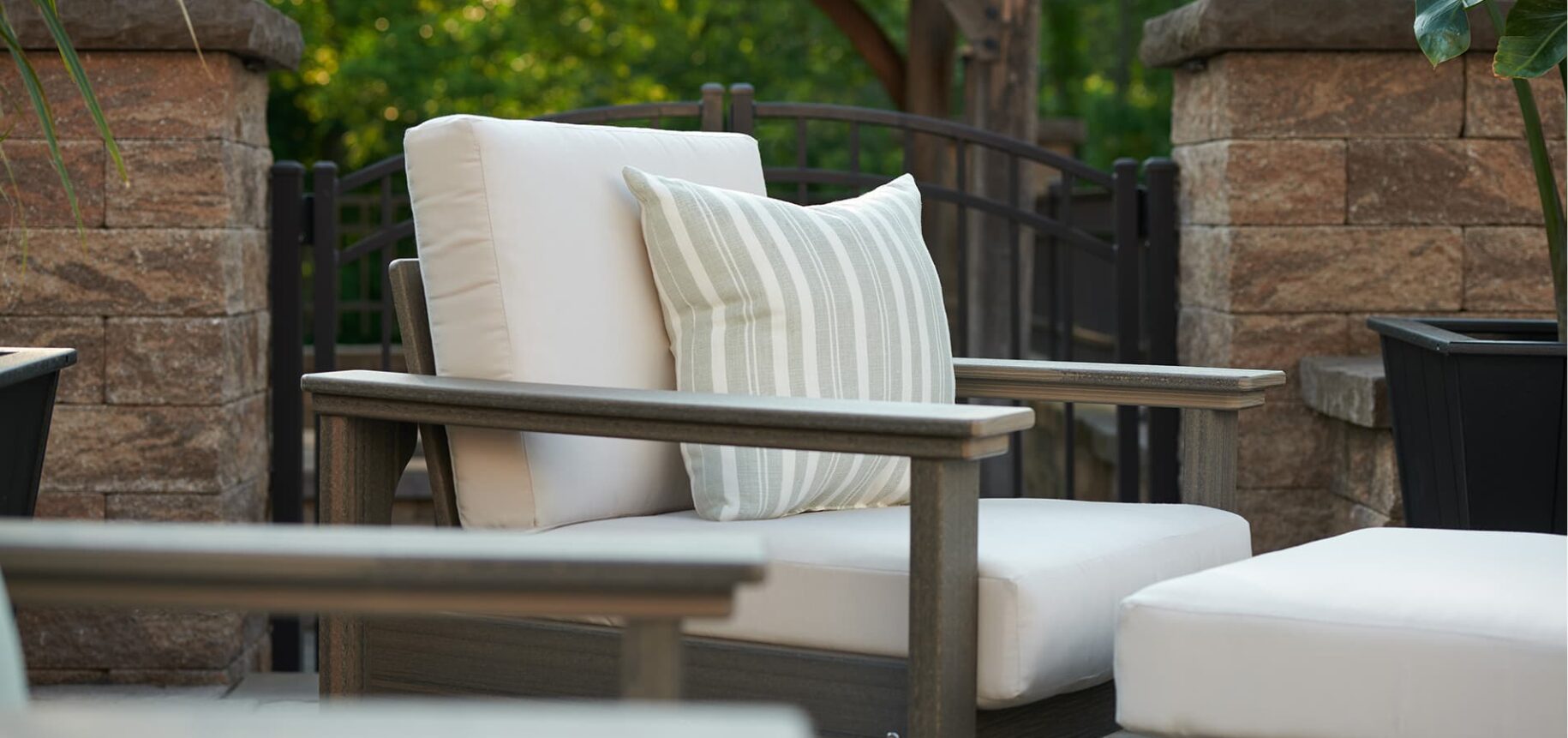 LuxCraft deep seating, chair on patio