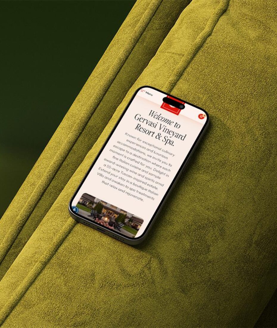 Gervasi Vineyard mobile site