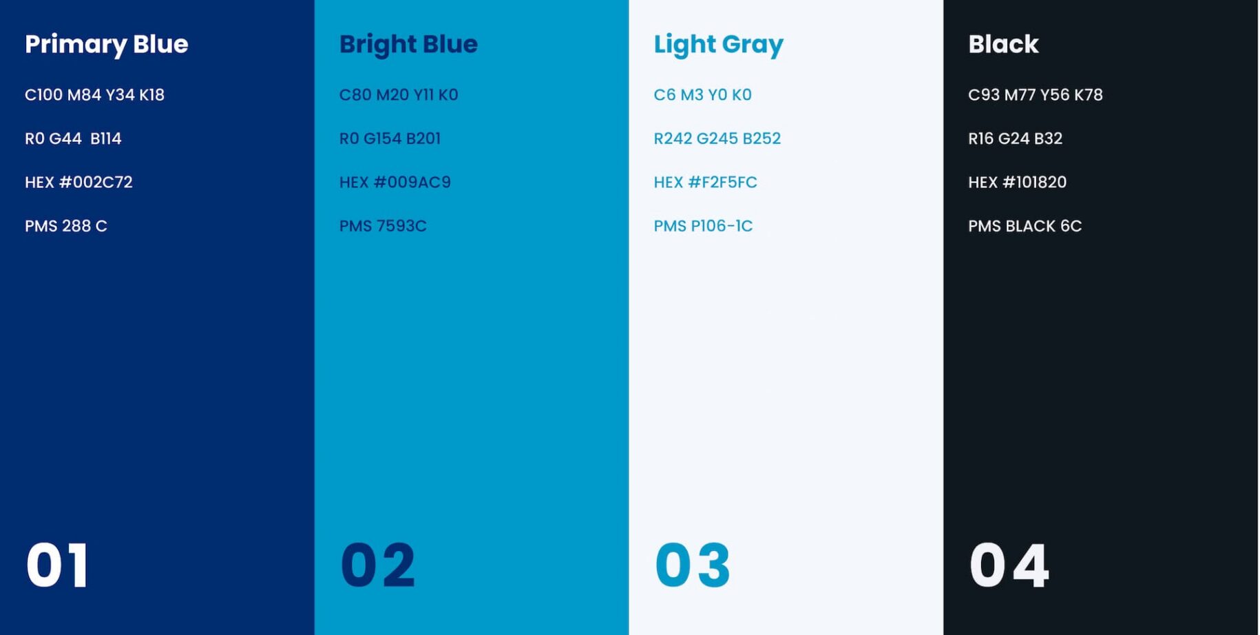 Brand color swatches