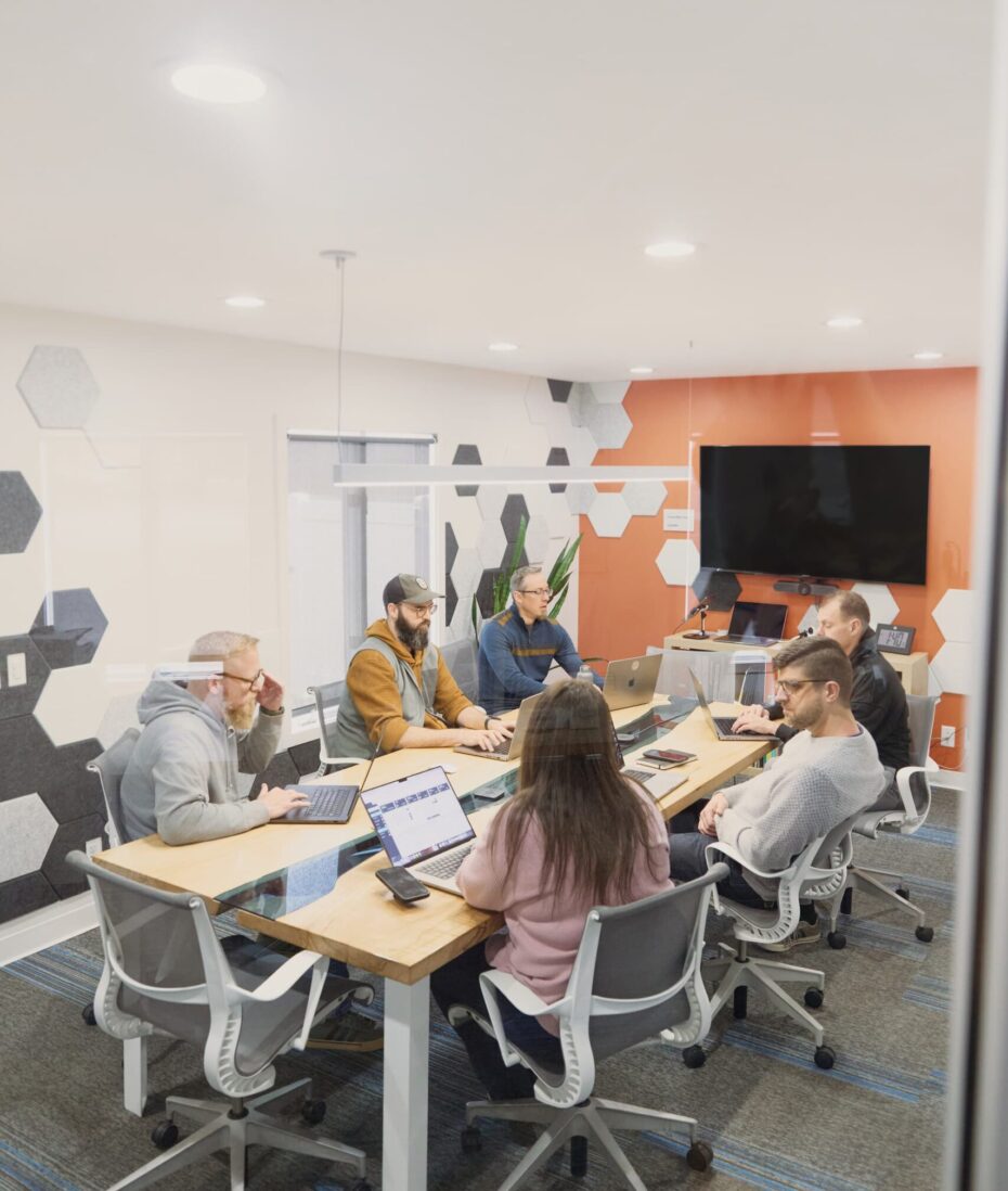 About Cassel Bear: full team working session in our Canton, OH office conference room.