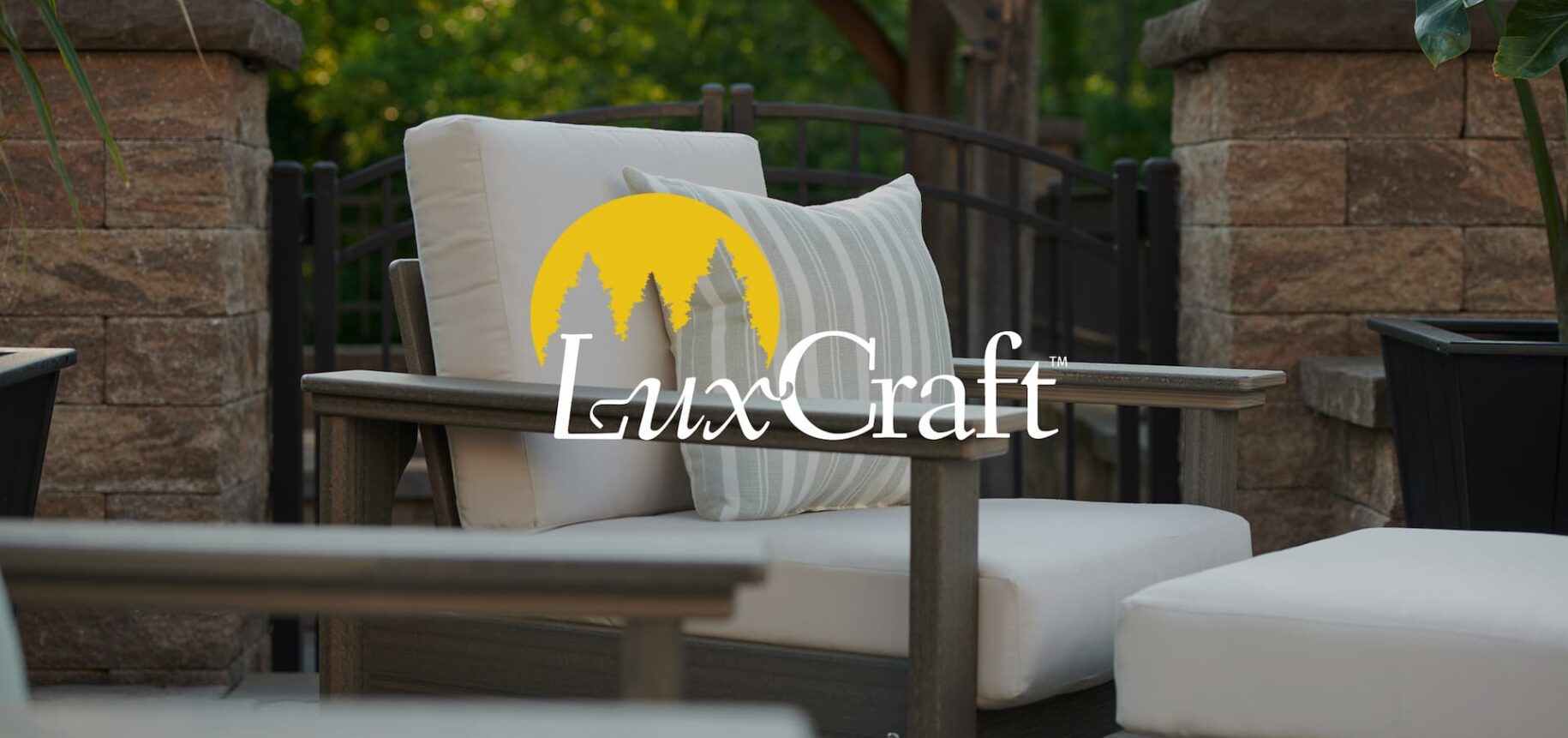 Backyard patio seating